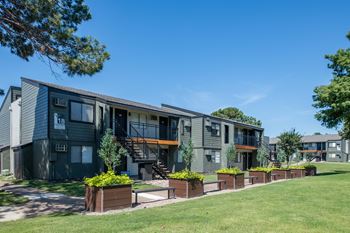 Lush, landscaped grounds